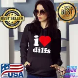 I Heart Dilfs Porn Lover Mature Sexy Single Mom Fans Meaning T-s Hoodie