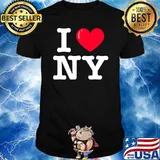 I Heart NY Classic Typewriter Font T-shirt