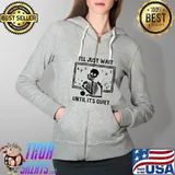 I'll Just Wait Until It's Quiet Skeleton Spooky Math Teacher T-Shirt Full Zip Hooded