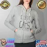 I love all the cats in the world shirt, Full Zip Hooded