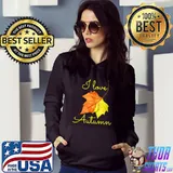 I Love Autumn Fall Leaf Autumn Lovers Autumn Season Maple Tank Top