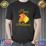 I Love Autumn Fall Leaf Autumn Lovers Autumn Season Maple Tank Top Unisex