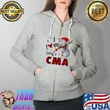 I Love Being A CMA Christmas Shirt Full Zip Hooded
