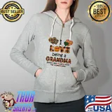 I Love Being A Grandma Pumpkin Heart Halloween Shirt' Full Zip Hooded