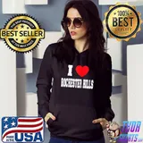 I Love Rochester Hills Raglan Baseball T-shirt