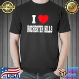 I Love Rochester Hills Raglan Baseball T-s Unisex
