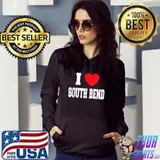 I Love South Bend T-s Hoodie
