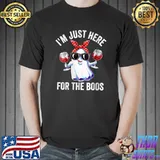 I'm Just Here For The Boos Funny Halloween Ghost T-Shirt