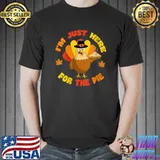 i'm Just Here For The Pie Funny Thanksgiving Food Joke 2021 T-Shirt