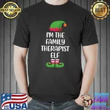 I'm The Family Therapist Elf Christmas Family Matching T-Shirt Unisex