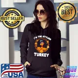 I'm The Stylish Turkey Funny Turkey Day Gift T-Shirt