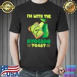 I'm With The Avocado Toast Funny Halloween Costume Kids Boys T-Shirt