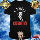 I smell commies Ronald Reagan political vintage T-Shirt