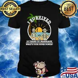 I survived 15 years of marriage superpower beach skeleton T-Shirt