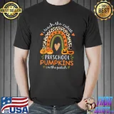 I Teach the Cutest Preschool Pumpkins Halloween Teacher Fall T-Shirt