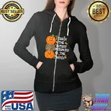 I Teach The Cutest Pumpkins In The Patch Leopard For Teacher T-Shirt Full Zip Hooded