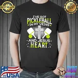 I've Got Picklebsall In My Veins And Jesus Heart Shirt