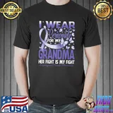 I Wear Periwinkle For My Grandma Esophageal Cancer Awareness Premium T-Shirt