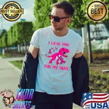 I Wear Pink For My Aunt TRex Dinosaur Ribbon Toddler Kid T-Shirt
