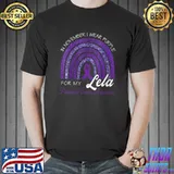 I Wear Purple For My Lela - Pancreatic Cancer Awareness T-Shirt Unisex