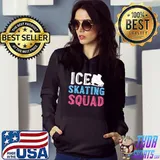 Ice Skater Squad Figure T-s Hoodie