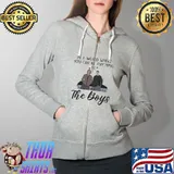 In A World Where You Can Be Anything BE THE BOYS Shirt Full Zip Hooded
