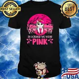 In October We Wear Pink Cute Unicorn Breast Cancer Awareness T-Shirt