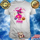 In October We Wear Pink Halloween Breast Cancer Awareness T-Shirt