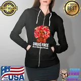 In October We Wear Red Ribbon Week BlackWoman Awareness 2021 T-Shirt Full Zip Hooded