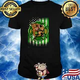 Irish Firefighters of America American Flag Shirt