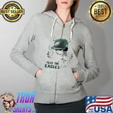 Jack Skellington Fear the Philadelphia Eagles Shirt Full Zip Hooded