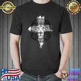 Jesus Lion of Judah Christian Jesus Cross Women Men Kids T-Shirt