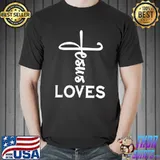 Jesus Loves Handwritten - Jesus Loves You Christian T-Shirt