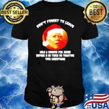 Joe Biden Pumpkin Christmas Don’t forget to leave milk and cookie for Jesus shirt