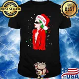 Joyeux noel wear hat santa christmas shirt