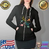 Julian - Cool Boys Name with cute Space Dinos for Kids T-Shirt Full Zip Hooded
