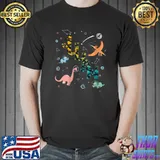 Julian - Cool Boys Name with cute Space Dinos for Kids T-Shirt Unisex