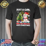 Just A Girl Who Love Unicorns & Christmas Unicorns Santa T-Shirt Unisex