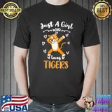 Just A Girl Who Loves Tigers African Animal T-Shirt Unisex