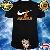 Just cure it multiple sclerosis awareness nike logo shirt