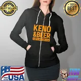 Keno and Beer Funny Raglan Baseball T-s Full Zip Hooded