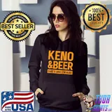 Keno and Beer Funny Raglan Baseball T-shirt