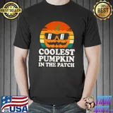 Kids Coolest Pumpkin In The Patch Halloween Toddler Boys T-Shirt