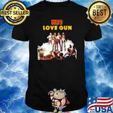 Kiss love gun rock music shirt