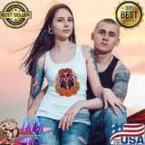 La Catrina Skull Flowers Dia De Los Muertos T-Shirt Tank Top