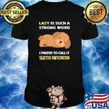 Lazy Selective Participation Poodle T-Shirt