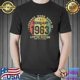 Legends Were Born In February 1963 Classic 59th Birthday Raglan Baseball T-shirt
