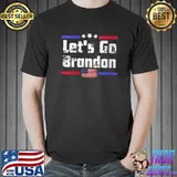 Let's Go Brandon - American Flag T-Shirt Unisex