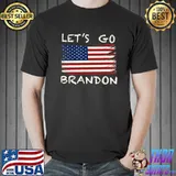 Let's Go Brandon Anti Liberal US American Flag T-Shirt