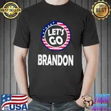 Let's Go Brandon Conservative Anti Liberal US Flag Biden T-Shirt
